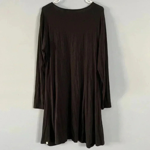 Betabrand Lagenlook Dress Black Travel Jersey Long
Sleeves Dress Large L Slouchy - Picture 8 of 10